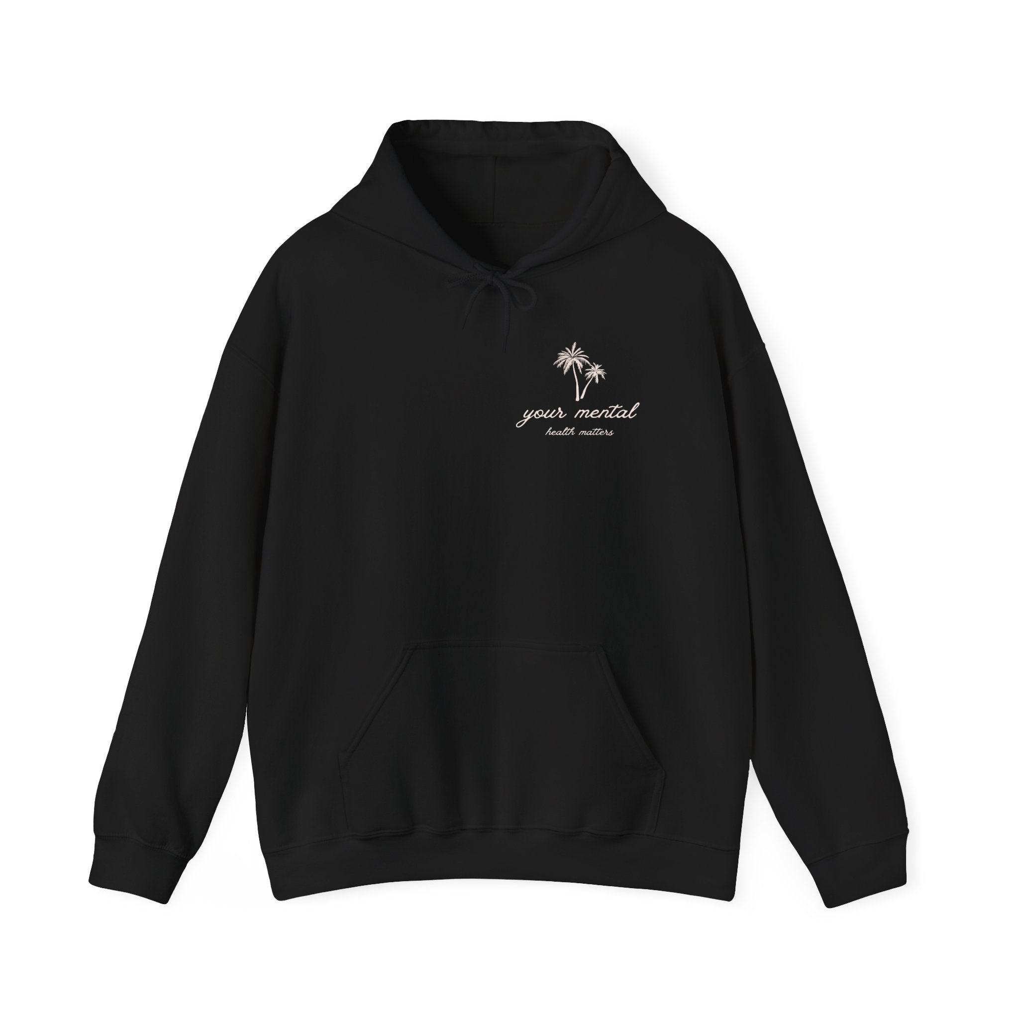 Your Mental Health Matters Hoodie | Palm Tree & Beach Theme