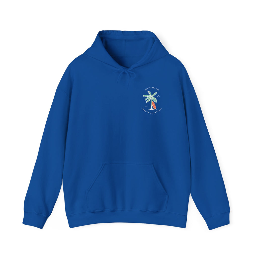 Mental Health Awareness Hoodie | Palm Tree & Surfing Vibes