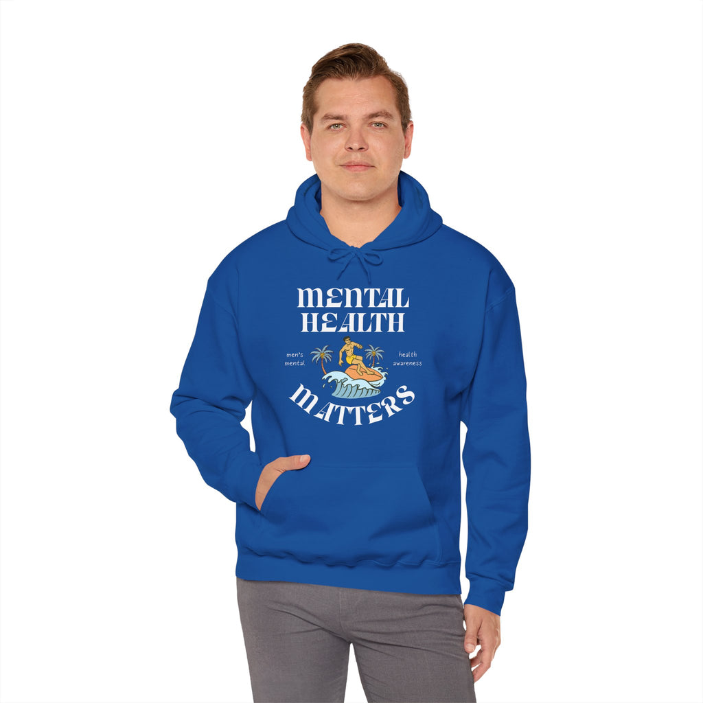 Mental Health Matters Hoodie | Retro Surfing Vibes