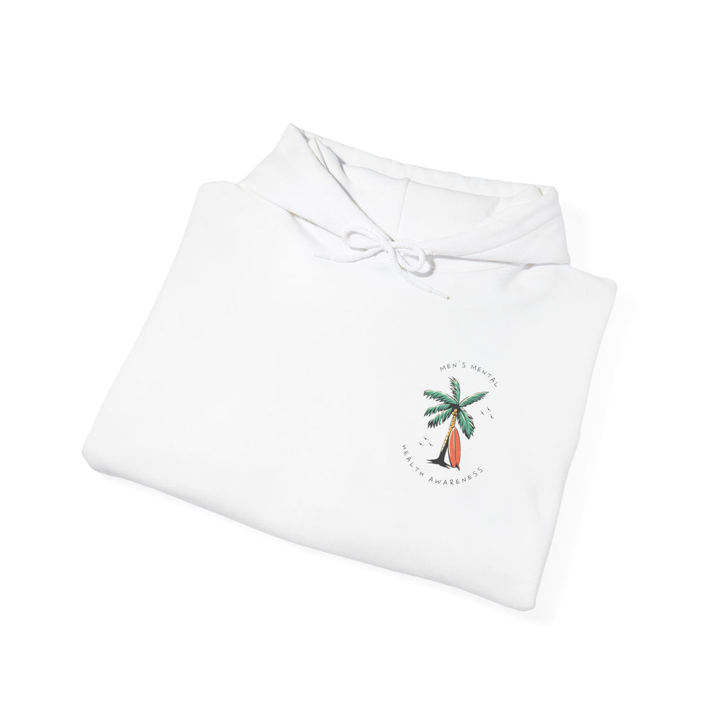 Mental Health Awareness Hoodie | Palm Tree & Surfing Vibes