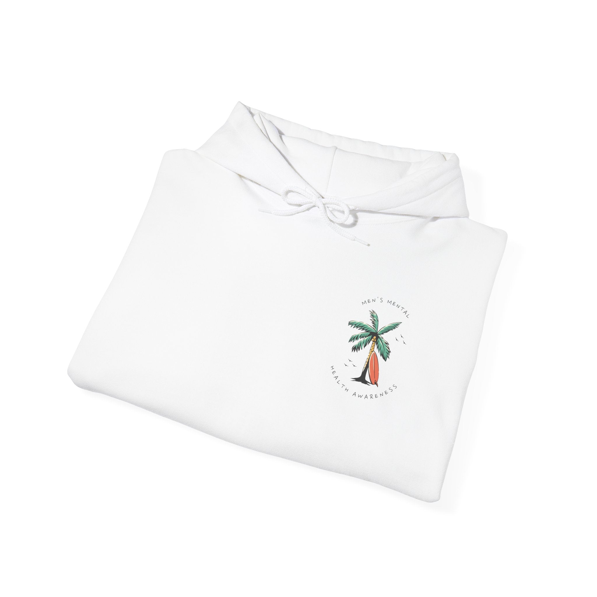Mental Health Awareness Hoodie | Palm Tree & Surfing Vibes