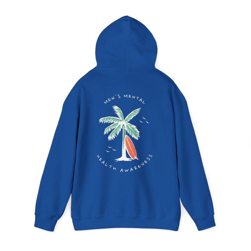 Mental Health Awareness Hoodie | Palm Tree & Surfing Vibes