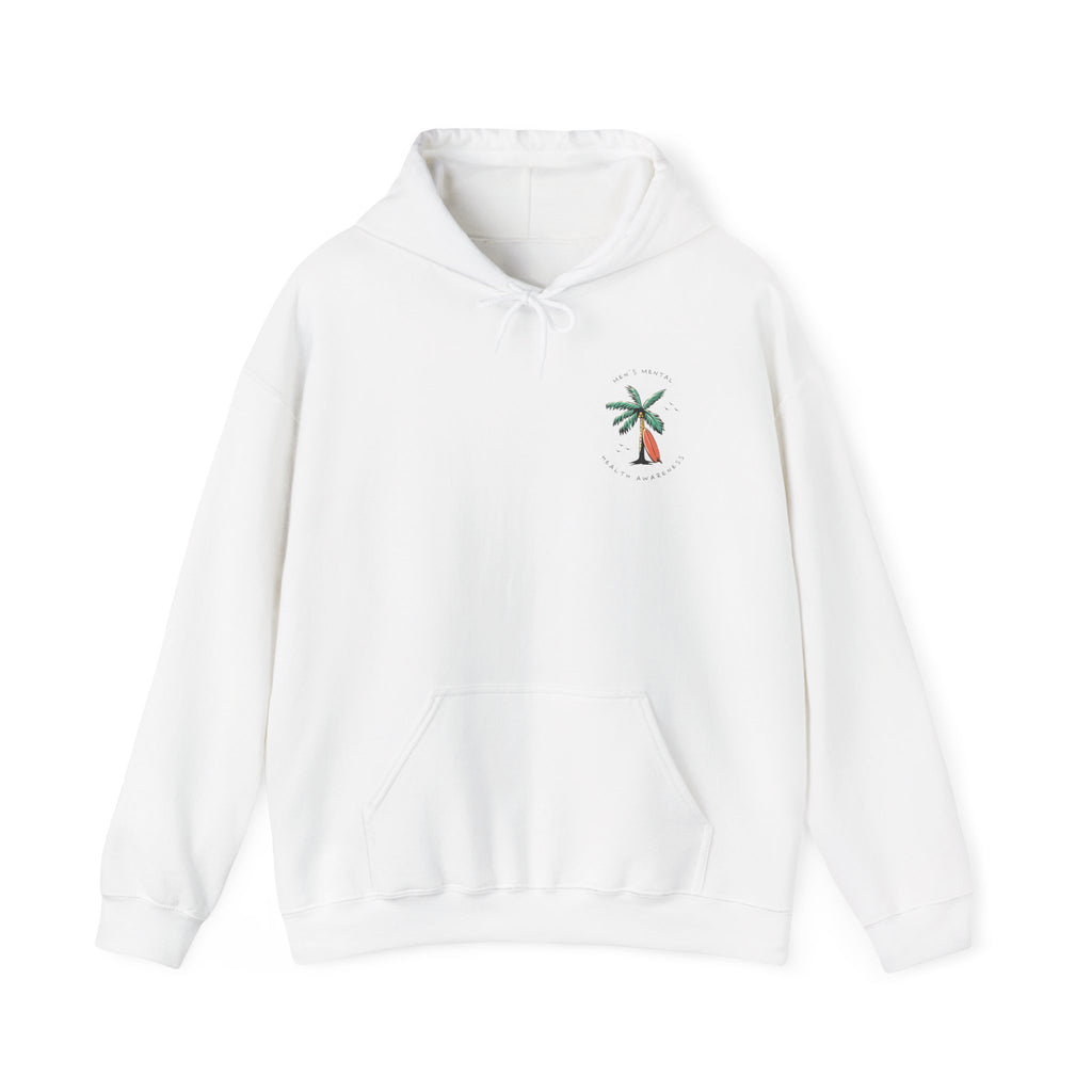 Mental Health Awareness Hoodie | Palm Tree & Surfing Vibes