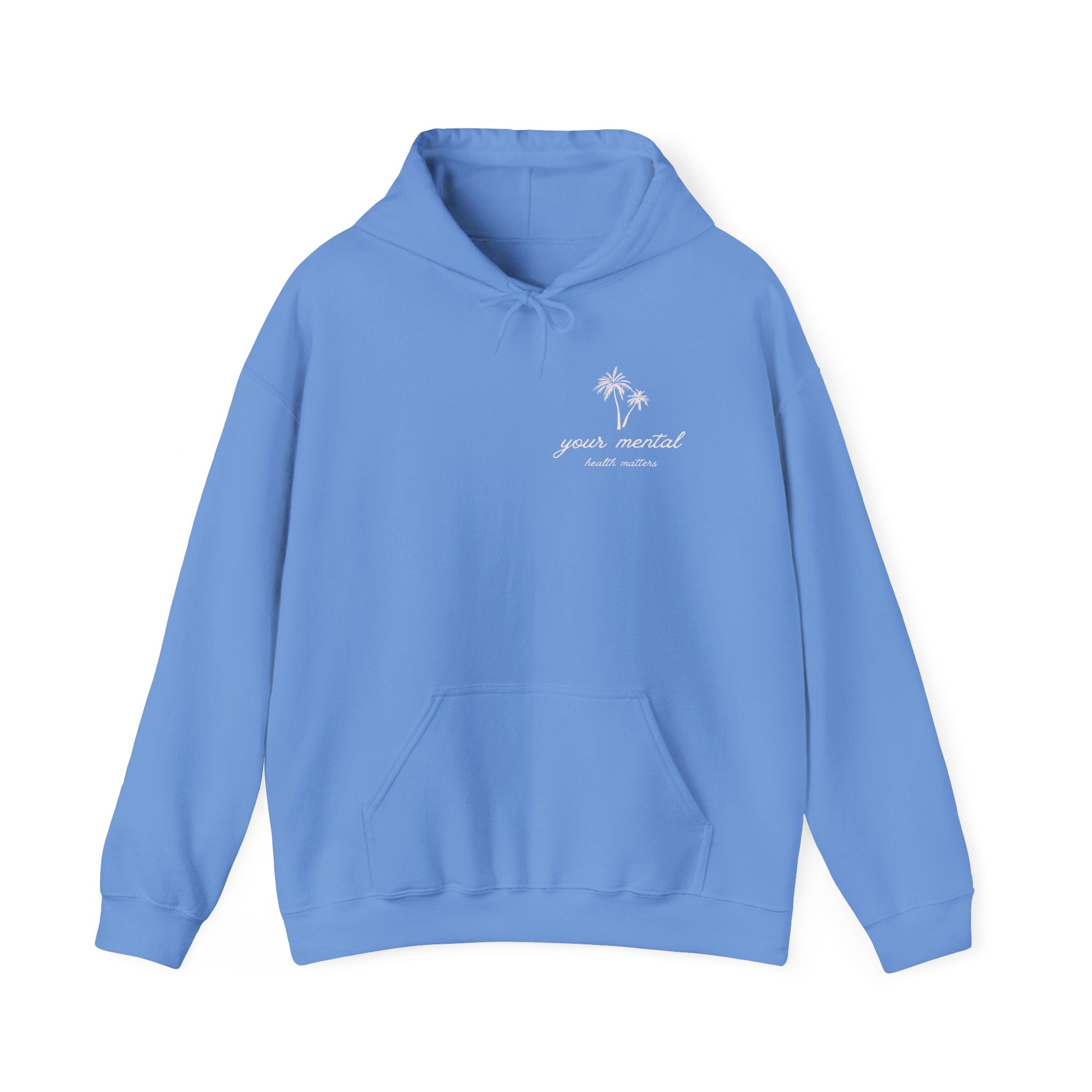 Your Mental Health Matters Hoodie | Palm Tree & Beach Theme