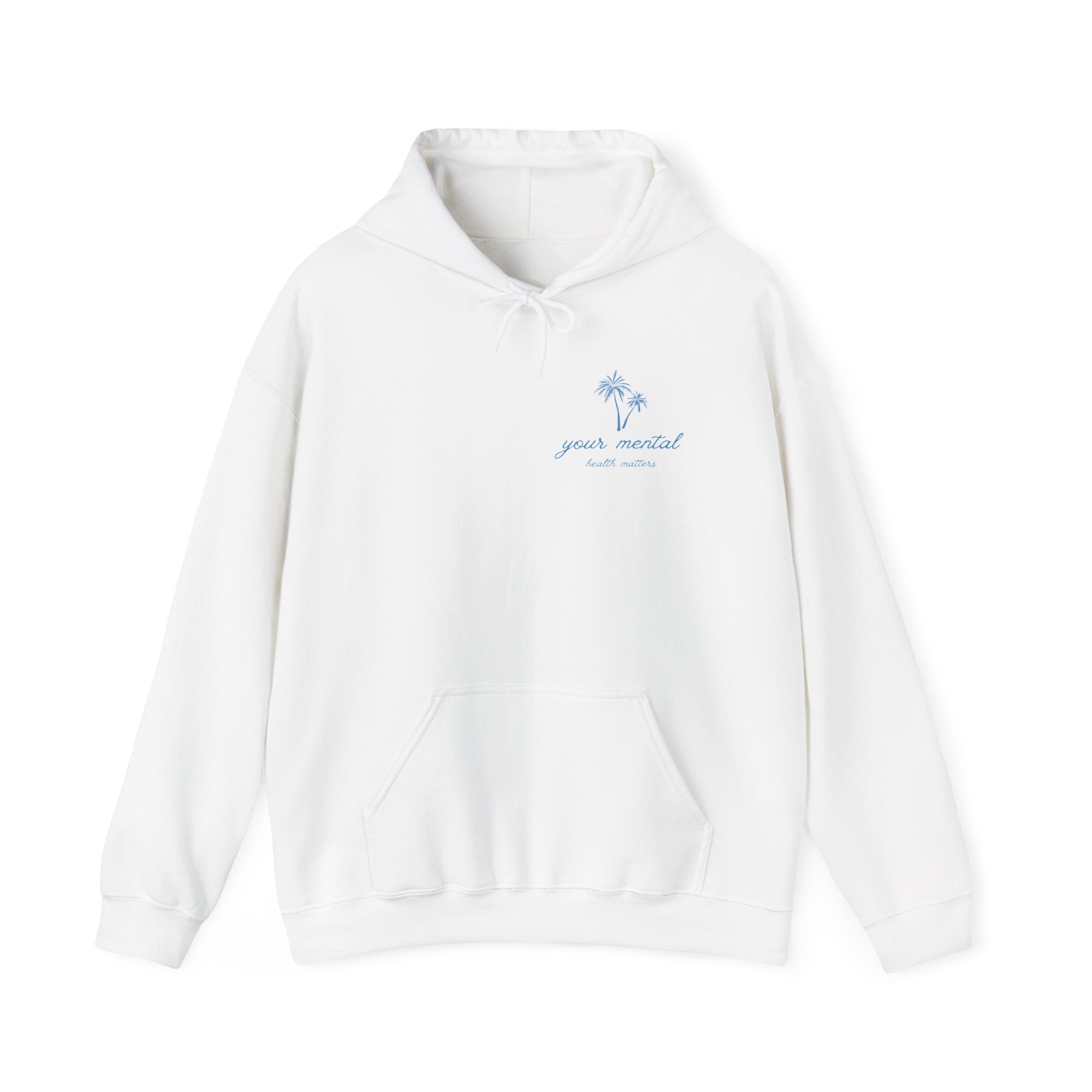 Your Mental Health Matters Hoodie | Palm Tree & Beach Theme