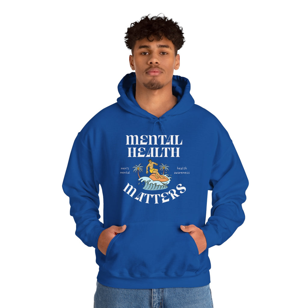 Mental Health Matters Hoodie | Retro Surfing Vibes