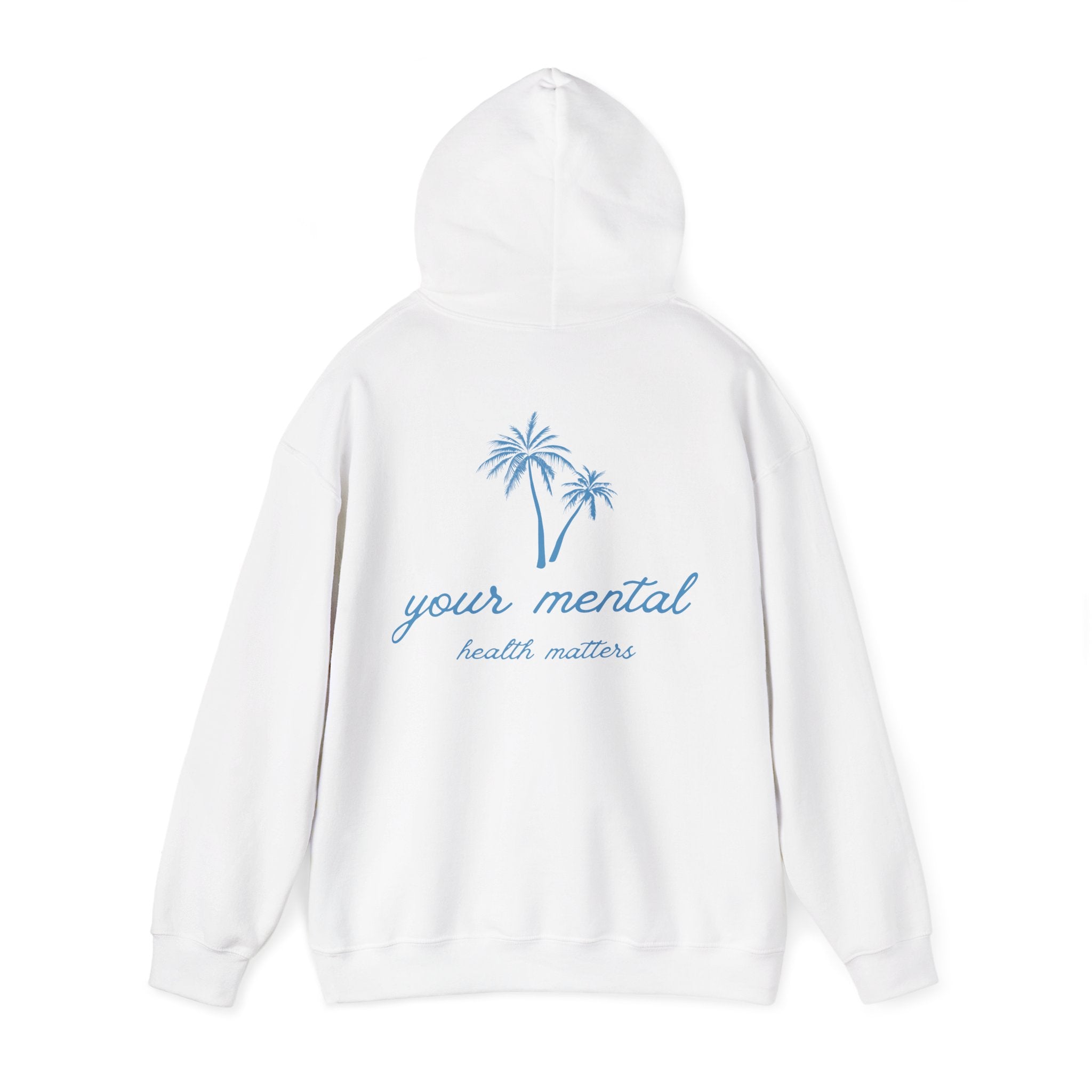 Your Mental Health Matters Hoodie | Palm Tree & Beach Theme