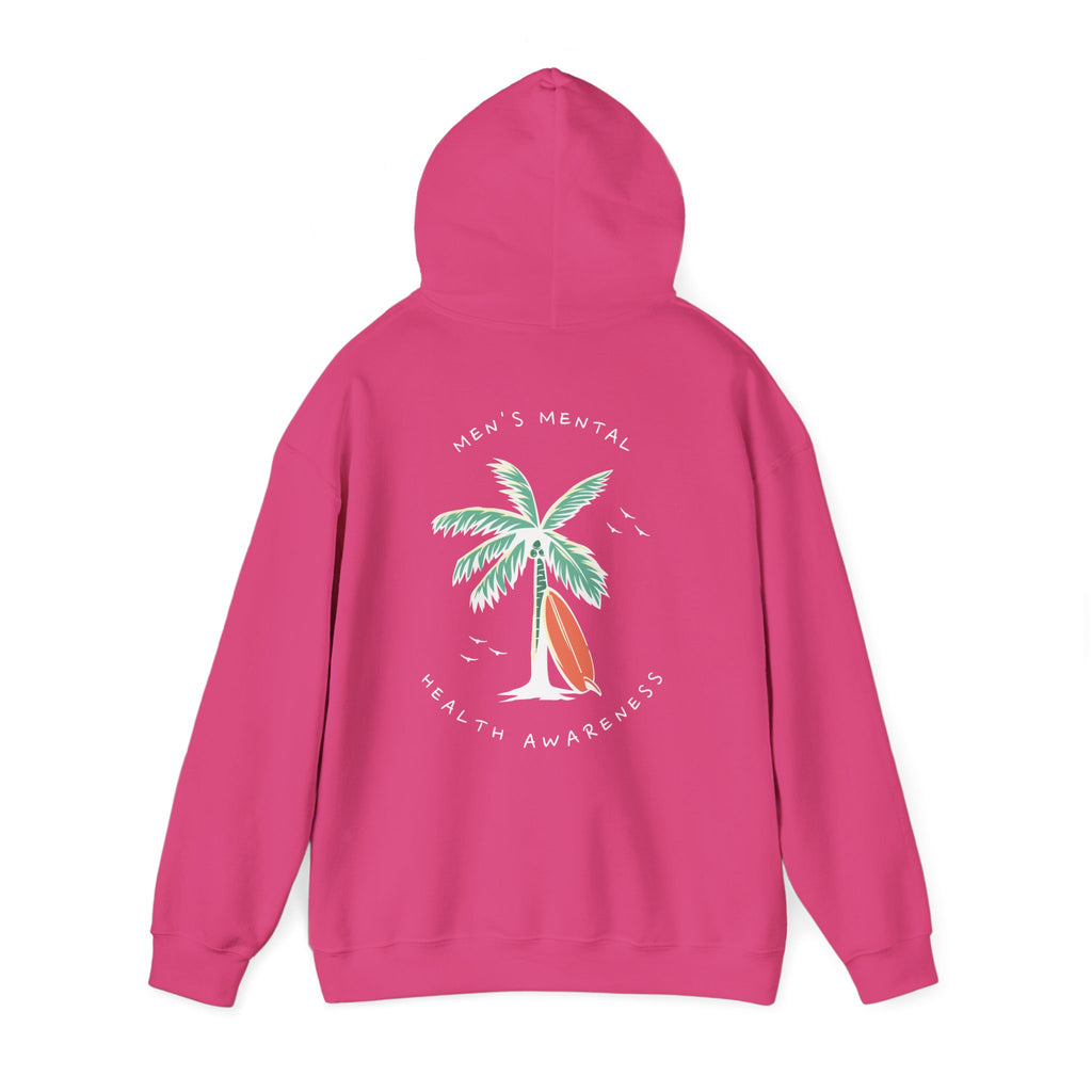 Mental Health Awareness Hoodie | Palm Tree & Surfing Vibes