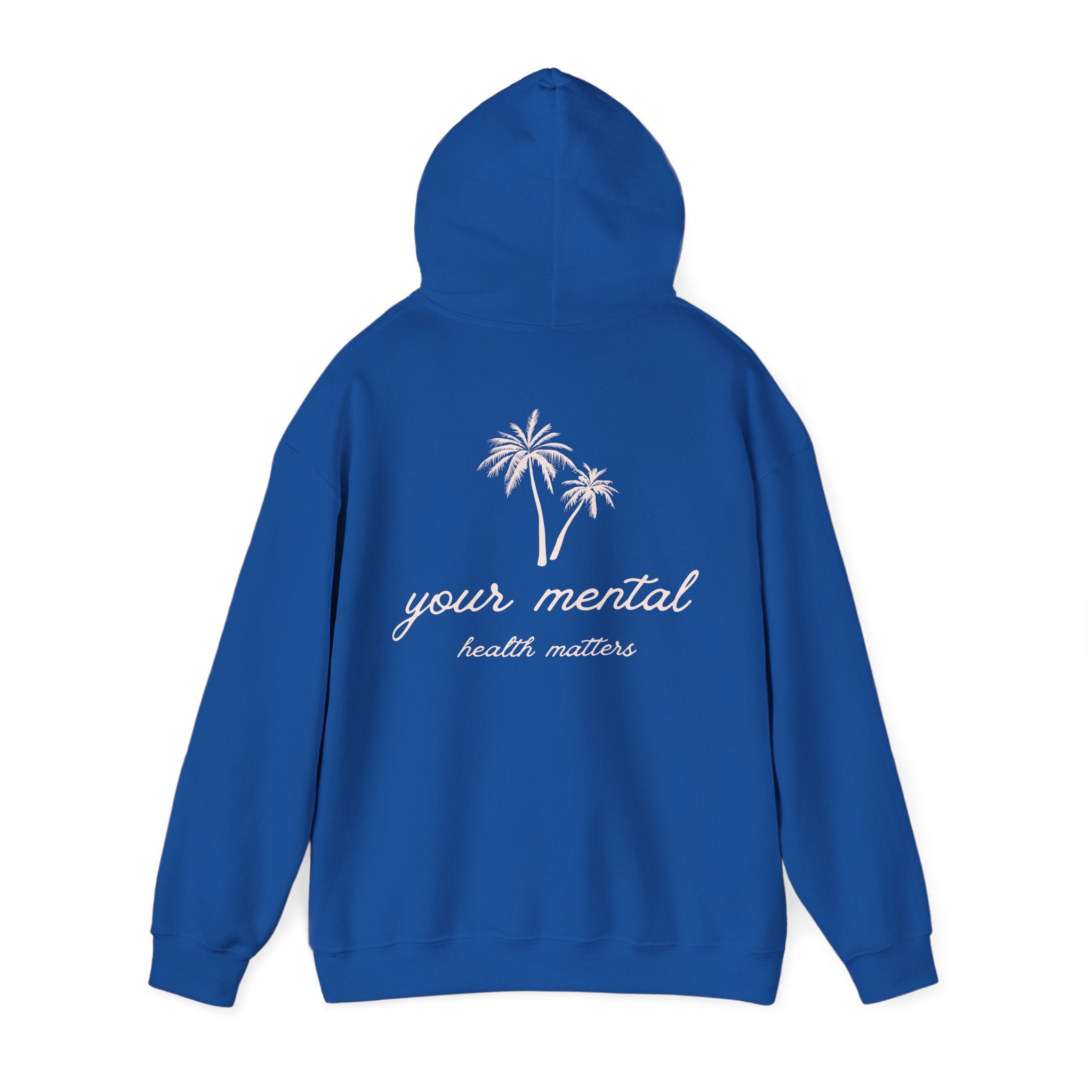 Your Mental Health Matters Hoodie | Palm Tree & Beach Theme