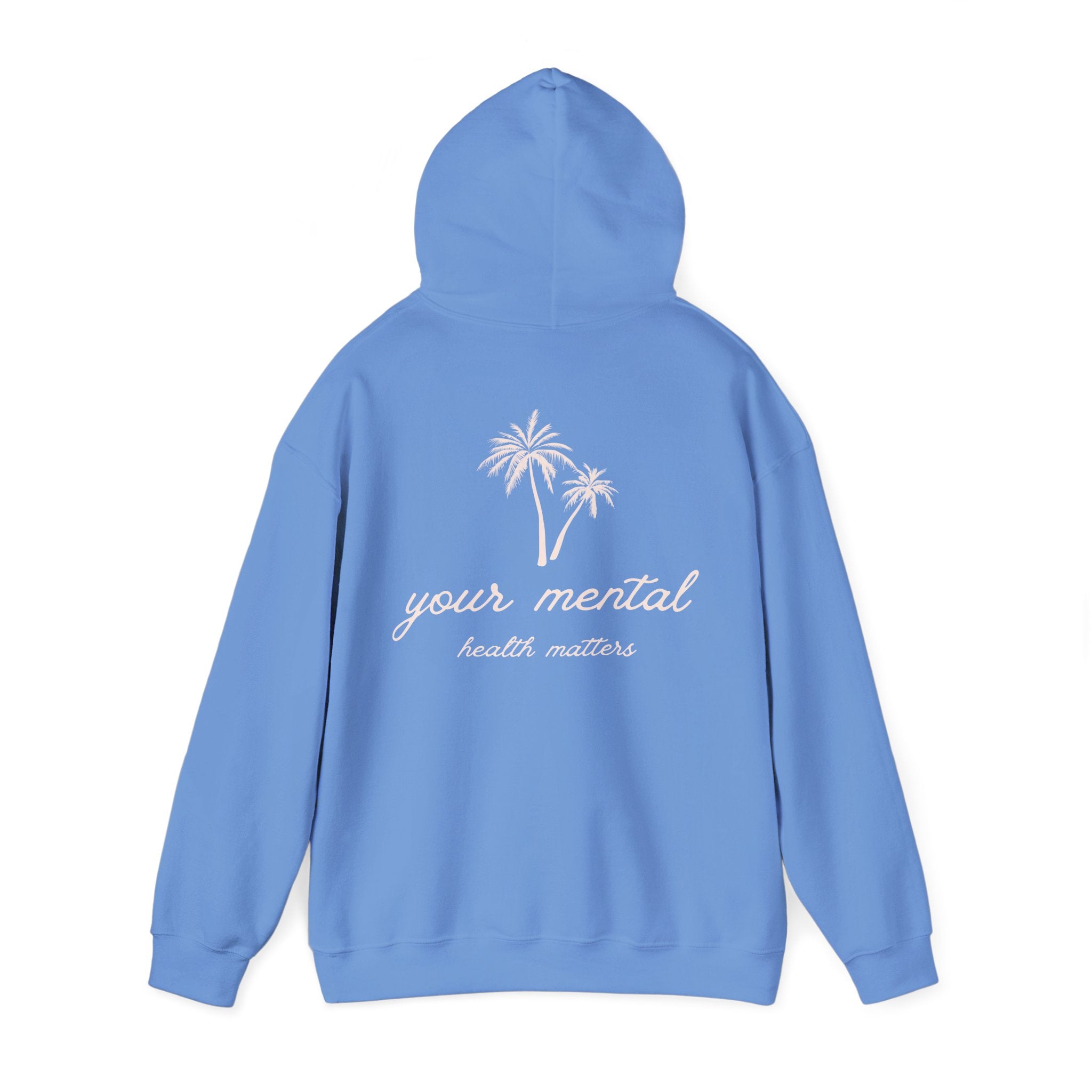 Your Mental Health Matters Hoodie | Palm Tree & Beach Theme