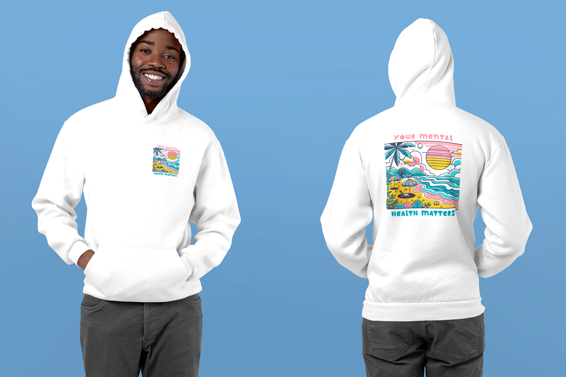 Your Mental Health Matters Hoodie | Beach Themed Vibes