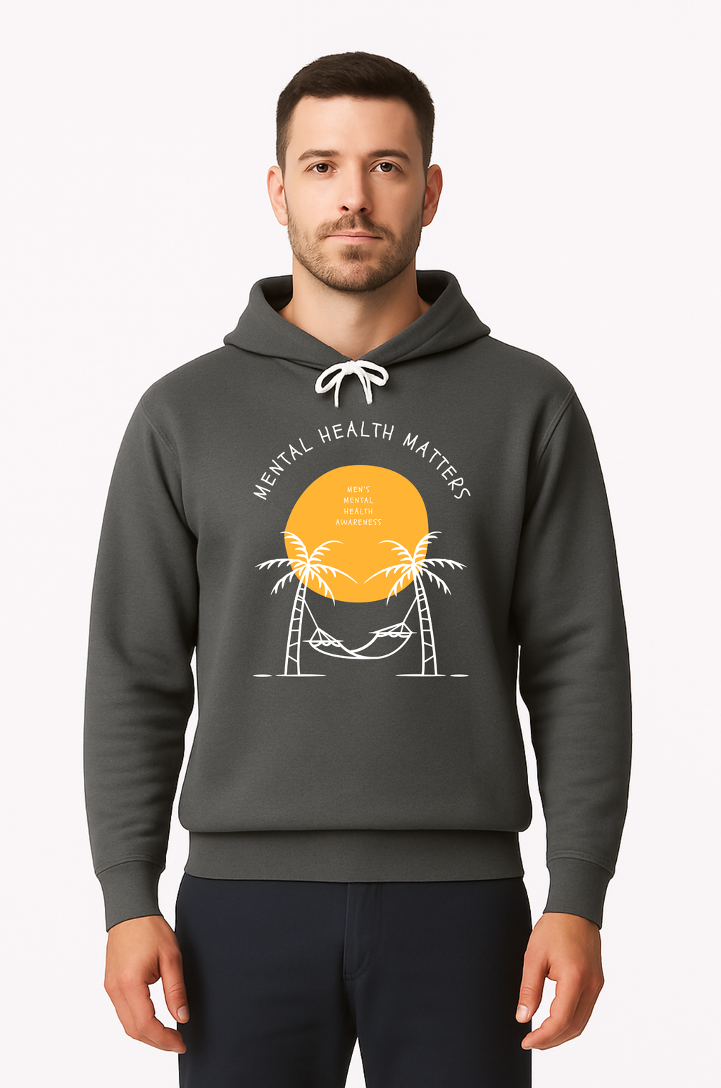 Mental Health Matters Sweatshirt | Palm Trees Theme