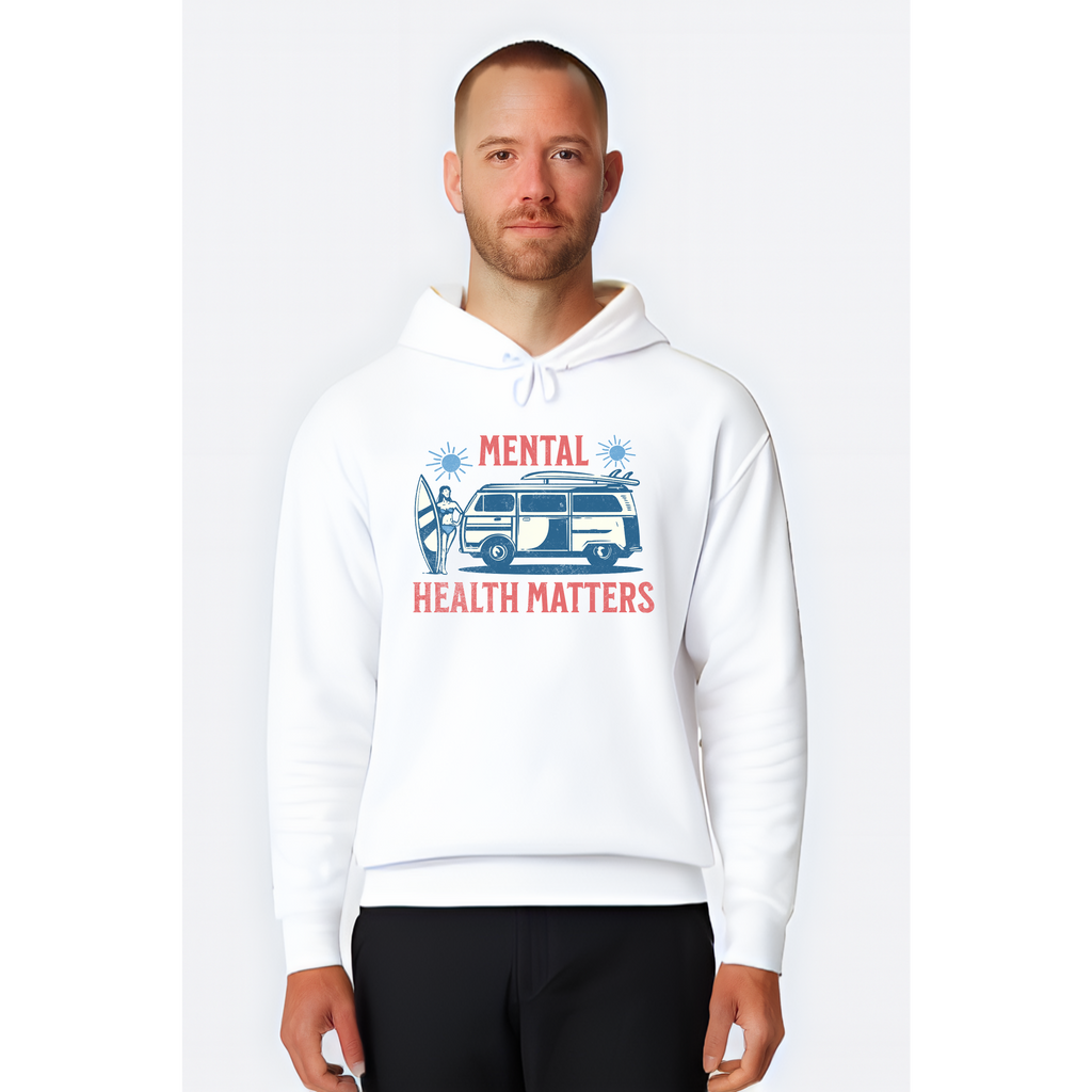 Mental Health Matters Sweatshirt | Surfing & Road Trip Theme