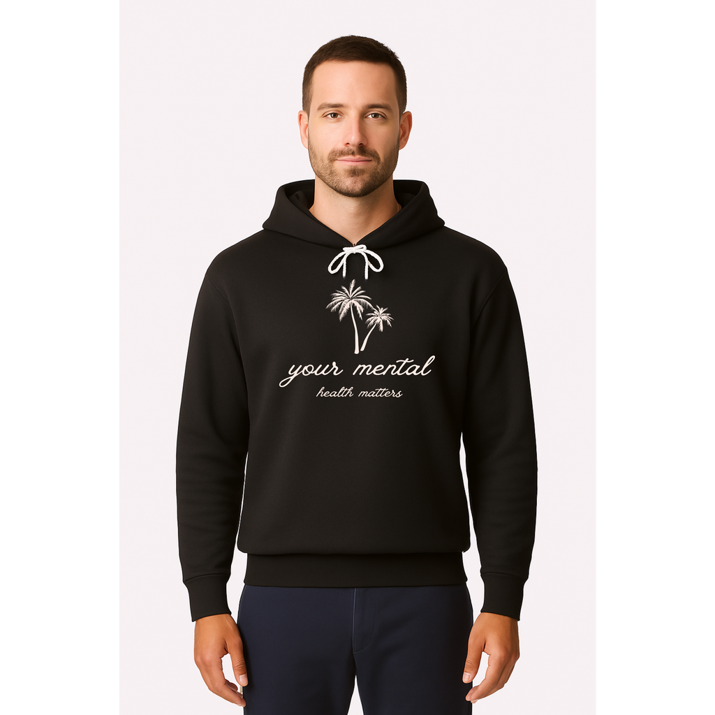 Your Mental Health Matters Sweatshirt | Palm Trees Design