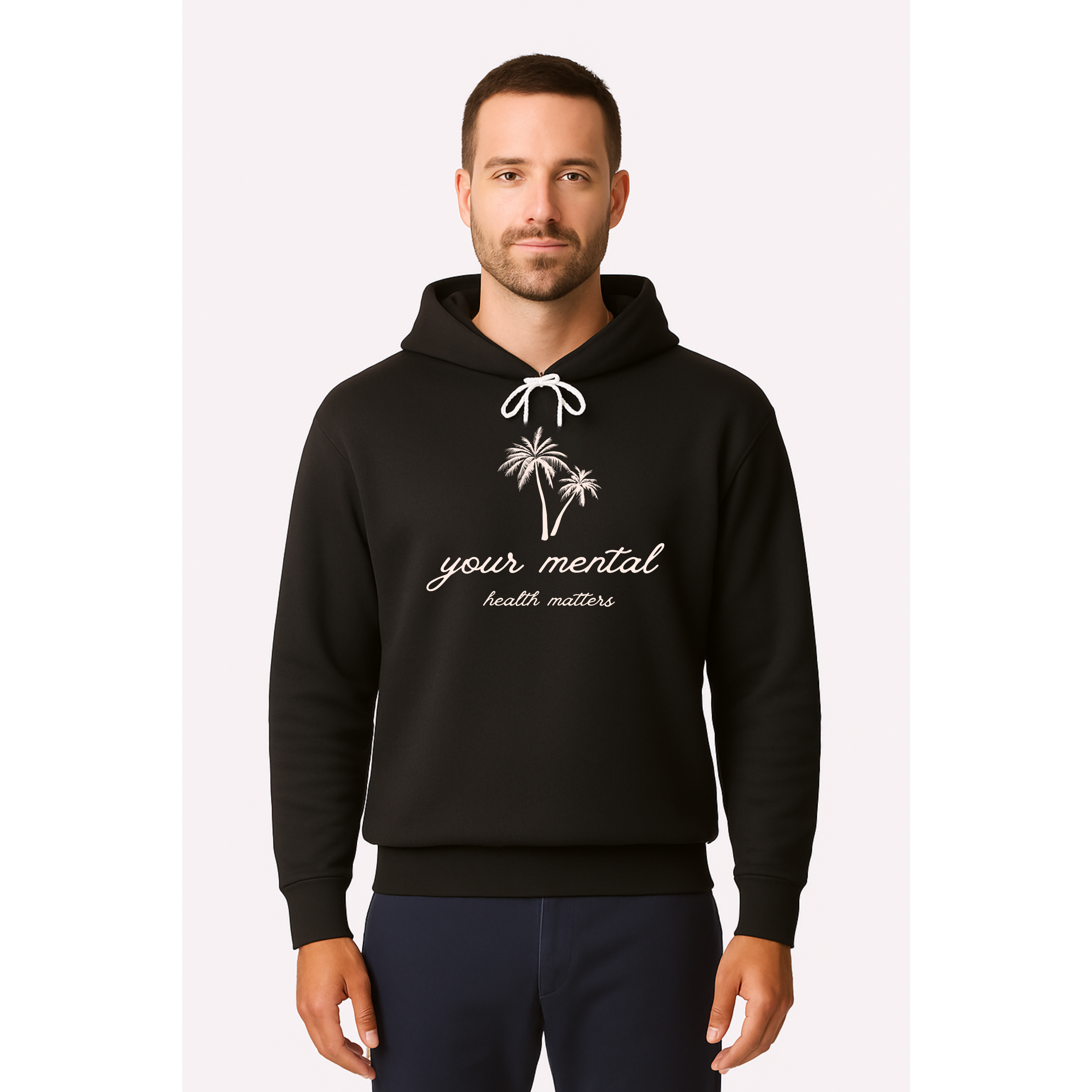 Your Mental Health Matters Sweatshirt | Palm Trees Design